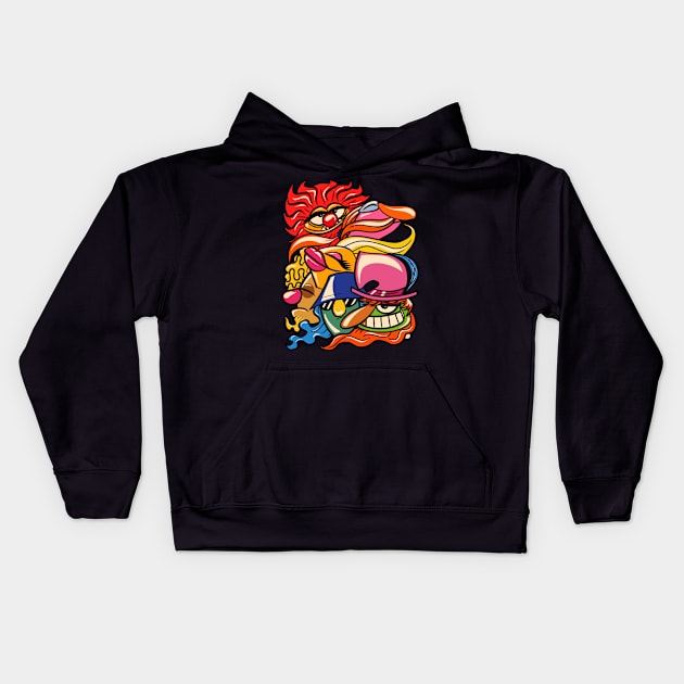 Electric Mayhem Lips Edition Kids Hoodie by UzzyWorks